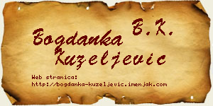 Bogdanka Kuzeljević vizit kartica